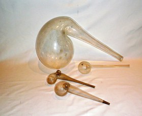 Retorts for distillation, 2nd half of the 19th century