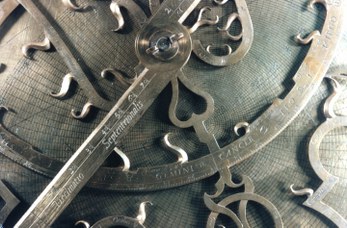 Flemish astrolabe from 1565 by Gualterus Arsenius (detail)