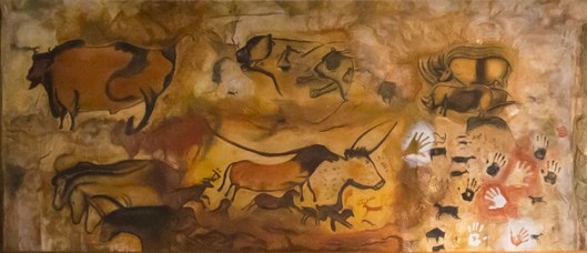 Riproduzione di parete paleolitica