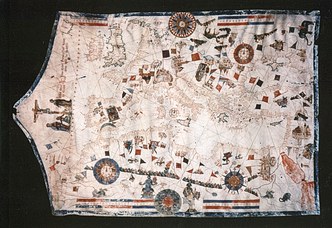 Carta nautica del Mediterraneo in forma di portolano di Giulio Petrucci (Pisa, 1571)