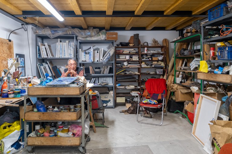 Tatsunori Kano nel suo studio