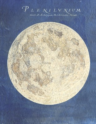 Disegno della luna piena di Maria Clara Eimmart