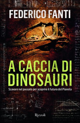 Copertina del libro "A caccia di dinosauri"