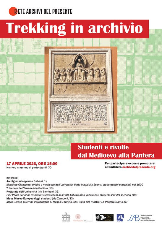 Locandina Trekking in Archivio 2026 Locandina Trekking in Archivio 2026