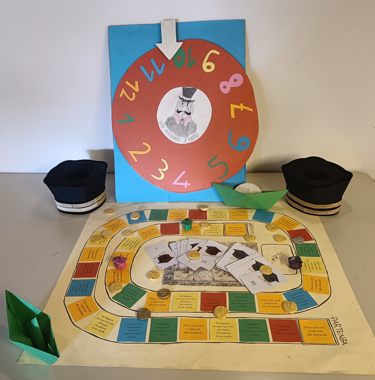 Tabellone per gioco dell'oca al Museo Europeo degli Studenti