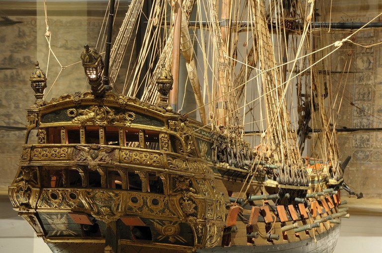 Modello di vascello conservato al Museo di Palazzo Poggi - SMA
