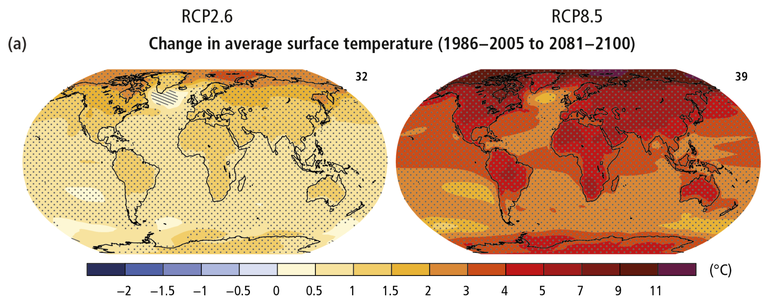 Planisfero con surriscaldamento