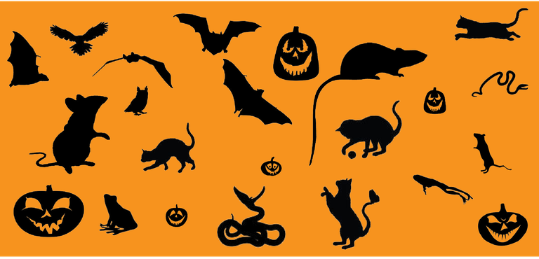 Sagome di animali e zucche halloween Sagome di animali e zucche halloween